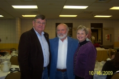 John with Governor Dave Freudenthal and his wife, Nancy, at an event at Eastern Wyoming College in 2009.