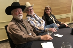 John with Robert D. McKee and his wife, Kathy McKee, at the WWA convention in Billings in 2018.