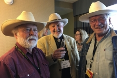 John with Robert D. McKee and Edward Massey at the WWA convention in Billings in 2018.