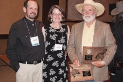 John with Matthew and Jennifer Mayo at the Spur Awards Banquet, 2010 Western Writers of America Convention, Knoxville, Tennessee, USA
